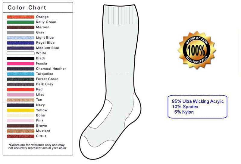 custom tube sock template